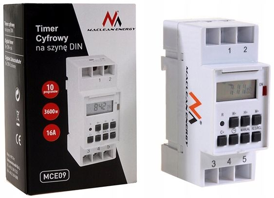 TIMER PROGRAMATOR CZASOWY NA SZYNĘ DIN TYGODNIOWY zdjęcie 1