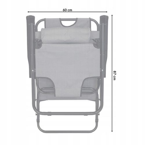 ROZKŁADANY LEŻAK ŁÓŻKO POLOWE TURYSTYCZNE SKŁADANE RIVIERA II JASNY SZARY na Arena.pl
