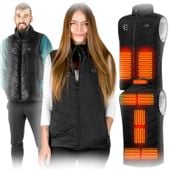 Kamizelka podgrzewana czarna rozmiar L