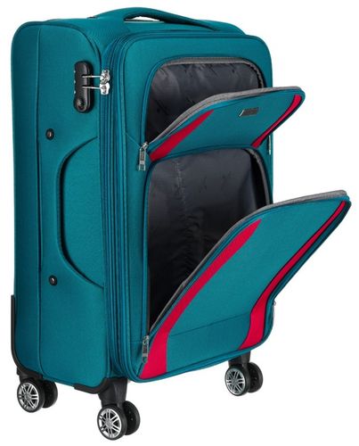 Walizka miękka na 4 kółkach ŚREDNIA pojemna solidna bagaż PETERSON na Arena.pl