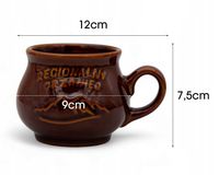 Komplet 4x KUBEK kamionkowy DO GRZAŃCA na grzane wino piwo zestaw do wina