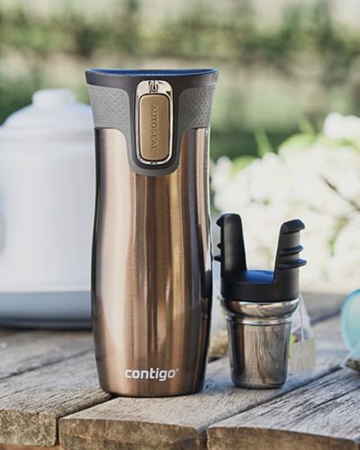 Kubek termiczny Contigo West Loop 2.0 470 ml Kwiaty - Latte na Arena.pl