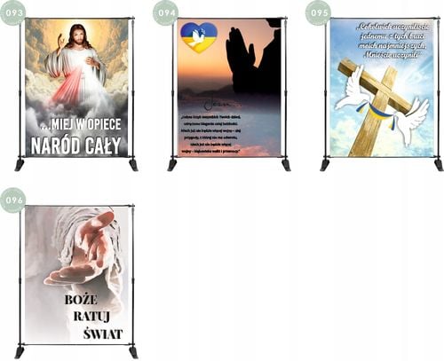BANER NA BOŻE CIAŁO dekoracja OŁTARZA STOP WOJNIE na Arena.pl