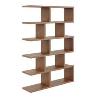 Regał ścienny, otwarty, biblioteczka, RALF, 70x18x101, orzech | TYLETEGOTU