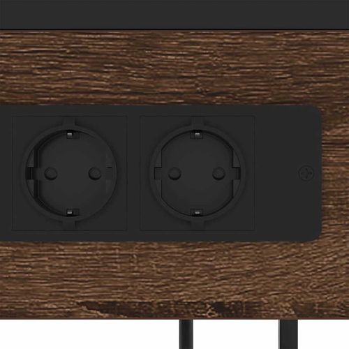 Szafka Nocna z szufladą Brązowy dąb 40 x 27 x 76 cm na Arena.pl