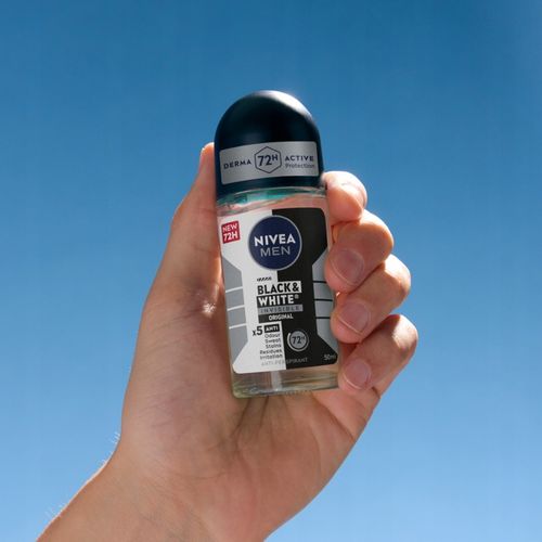4 x NIVEA MEN Black&White Invisible Original Antyperspirant Roll On, 50 ml na Arena.pl