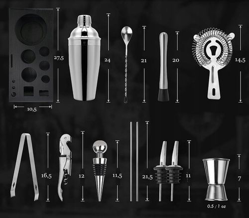 ZESTAW BARMAŃSKI LOVRENO DO DRINKÓW SHAKER na Arena.pl