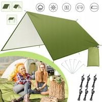 PLANDEKA NAMIOTOWA 3 X 3 M, PLANDEKA NA HAMAK, WODOSZCZELNA, NA KEMPING