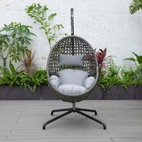 FOTEL WISZĄCY KOKON KOSZ RATTAN TECHNORATTAN