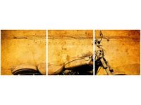 90X30CM HARLEY TRÓJ OBRAZ