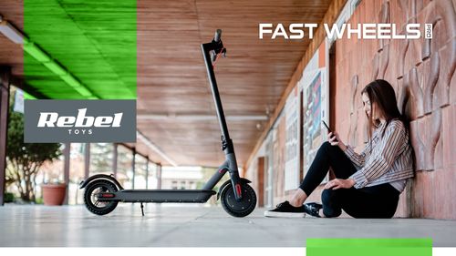 Hulajnoga elektryczna Rebel FAST WHEELS PRO 250W 8,5" 120 kg IP54 LED na Arena.pl