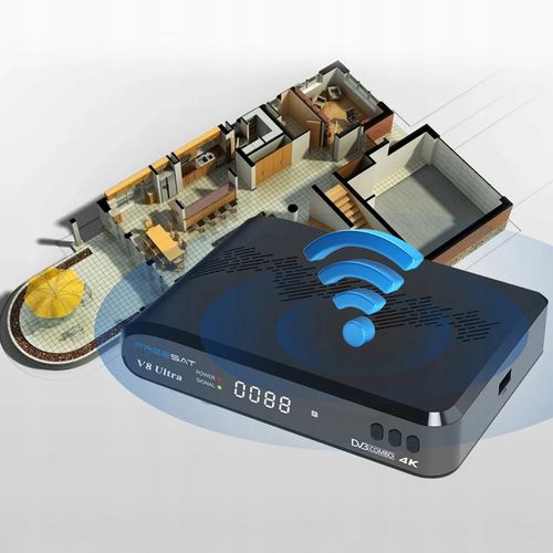 Dekoder Tuner Combo DVB-T2 DVB-S2X DVB-C 4K H.265 YouTube Wi-Fi LAN + PILOT na Arena.pl