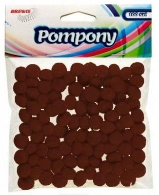 POMPONY 10MM POM29 BREWIS BRĄZOWE zdjęcie 1