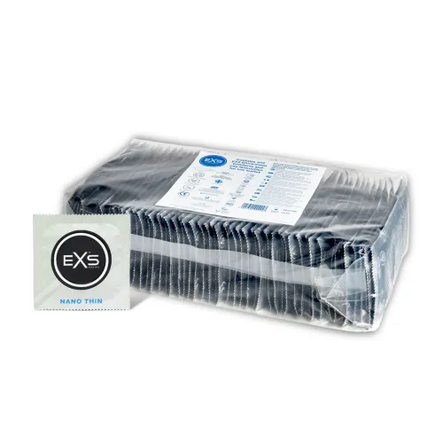 exs nano thin prezerwatywy ultra cienkie 100 sztuk, szerokość 53 mm na Arena.pl