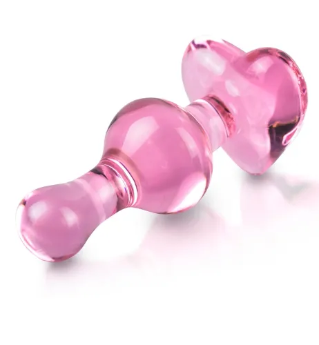 pipedream icicles 24 - szklany korek do masażu kulkowy 9,5 cm na Arena.pl