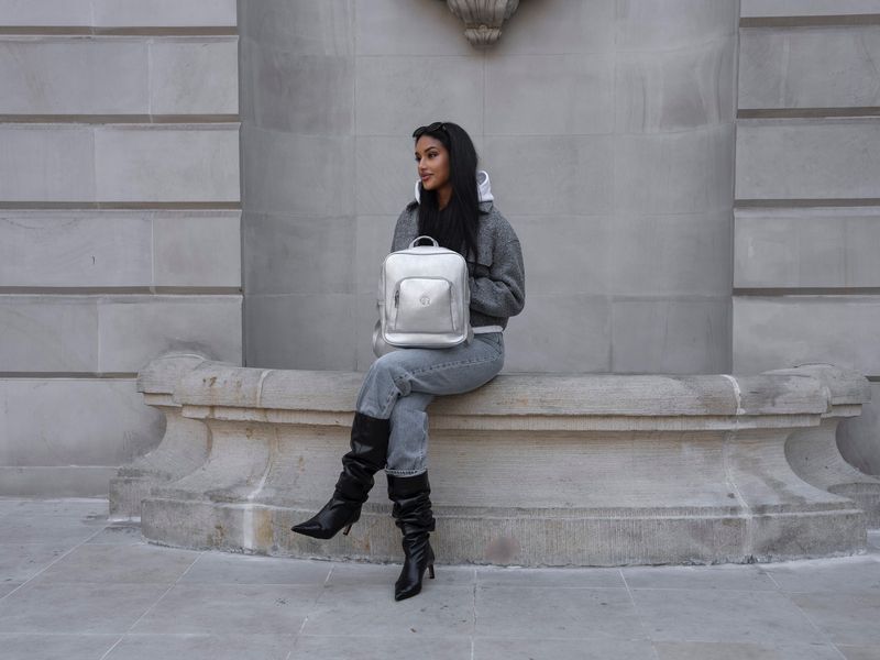 plecak pu r-pl-29601-3639 silver zdjęcie 11