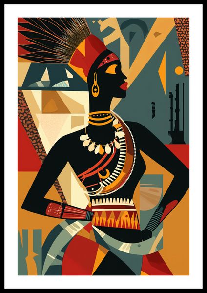 Plakat 40x60cm Afrykańska Mozaika zdjęcie 3