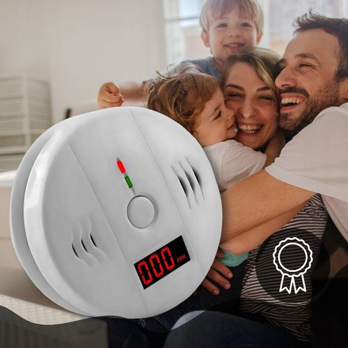 CZUJNIK CZADU TLENKU WĘGLA LCD DETEKTOR CO ALARM WYKRYWACZ CERTYFIKOWANY na Arena.pl