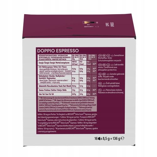 Kapsułki kawa espresso Nescafe Dolce Gusto 4+2 na Arena.pl