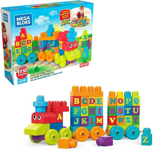 MEGA BLOKS KLOCKI MÓJ PIERWSZY POCIĄG ABC 60 ELEM. na Arena.pl