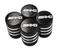 AMG nakrętki na wentyle ALUMINIOWE kapturki wentylki MERCEDES 4szt.