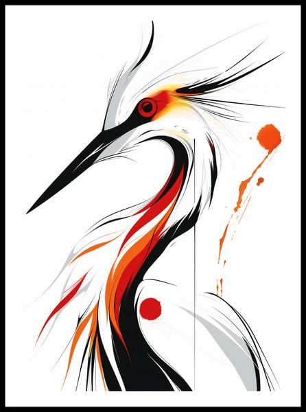 Plakat 50x70cm Bocian zdjęcie 3