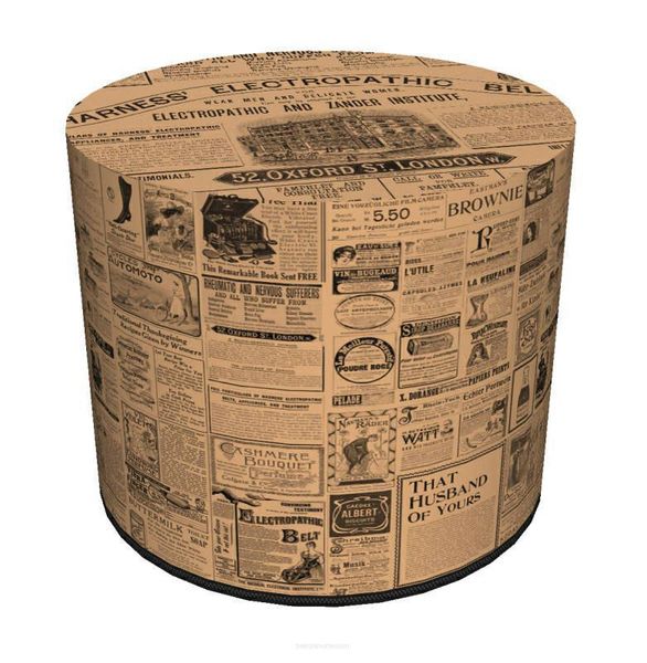 Pufa dekoracyjna The Times zdjęcie 1