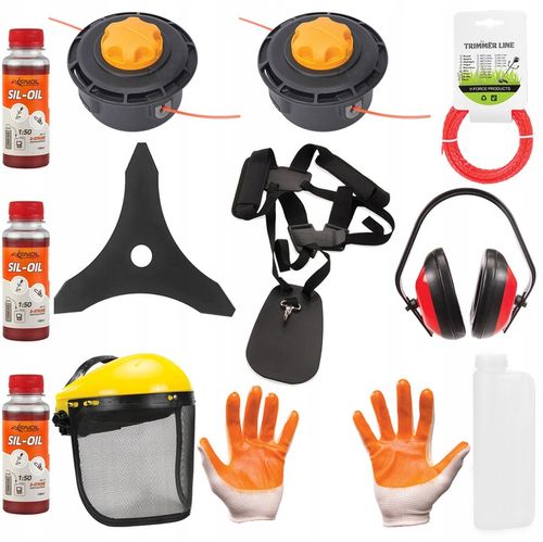 KOSA SPALINOWA KOSIARKA PODKASZARKA WYKASZARKA 3XOL TARCZA SZELKI MASKA 6KM na Arena.pl