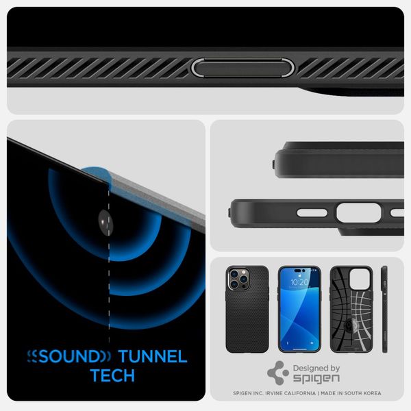 SPIGEN LIQUID AIR IPHONE 14 PRO MAX MATTE BLACK zdjęcie 9