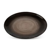 Patera dekoracyjna szklana LEA 21x21x1 czarna