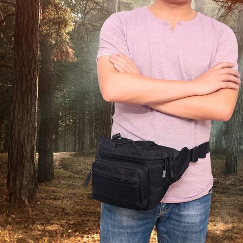 NERKA SASZETKA MĘSKA CZARNA WOJSKOWA biodrówka DUŻA POJEMNA TAKTYCZNA TORBA na Arena.pl