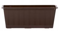 Skrzynka balkonowa AGRO IS500 | Brązowy, Kształt Prostokątny, Wymiary 18x50x14 cm, Kolor Brązowy, Prosperplast