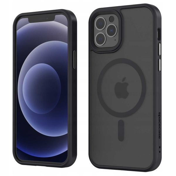 Spacecase Hybrid Mag Iphone 12/12 Pro Black zdjęcie 10