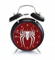 Budzik głośny z dzwonkami retro - Red Spider Sign