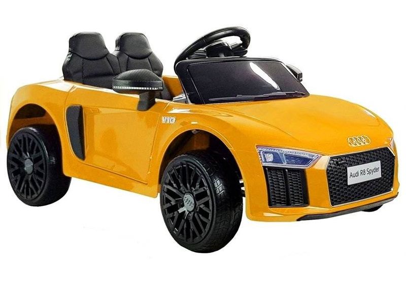 Auto na Akumulator Audi R8 Spyder Żółty zdjęcie 1