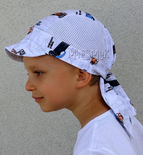 PIRATKA chustka z daszkiem przewiewna SIATKA 48-52 na Arena.pl