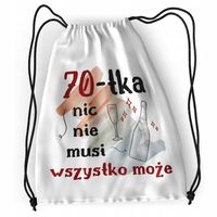 Plecak Urodziny 70 70Te Sportowy Szkolny Worek Z Nadrukiem Ze Zdjęciem