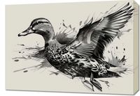 Obraz 70x50cm Gracja Kaczki w Locie