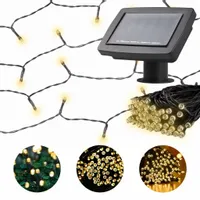 GIRLANDA SOLARNA OGRODOWA LAMPKI ŁAŃCUCH 100 LED