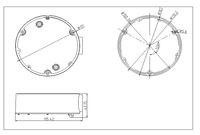 Baza montażowa do kamer waga: 150g wymiary: O111×44.8mm
