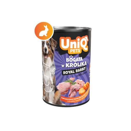 Mokra karma dla psa z królika ROYAL RABBIT 375g UNIQ PETS na Arena.pl