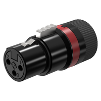 Złącze żeńskie XLR Roxtone LX3FH tablicowe panelowe 3pinowe obudowa cynkowa