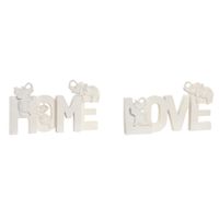 Figurka Dekoracyjna Home ESPRIT Biały Orientalny 25 X 5 X 13 CM (2 Sztuk)