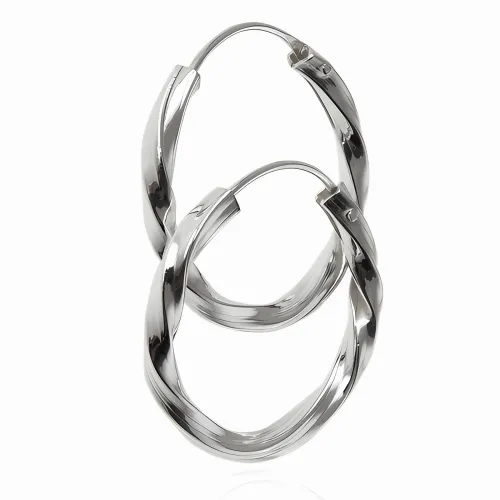 DELIKATNE SREBRNE KOLCZYKI KOŁA KÓŁKA KÓŁECZKA 2CM KRĘCONE SPIRALE SPIRALKI na Arena.pl