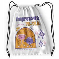 Plecak Urodziny 75 75Te Sportowy Szkolny Worek Z Nadrukiem Ze Zdjęciem