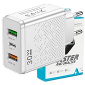 ŁADOWARKA SIECIOWA USB-C SZYBKA DO TELEFONU KOSTKA CHARGER UNIWERSALNA 30W