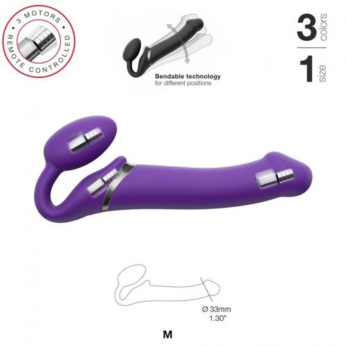 Vibrating Strap-On Purple M na Arena.pl