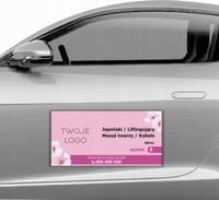 MAGNES na samochód MATA MAGNETYCZNA REKLAMOWA 30x60 MASAŻ TWARZY KOBIDO