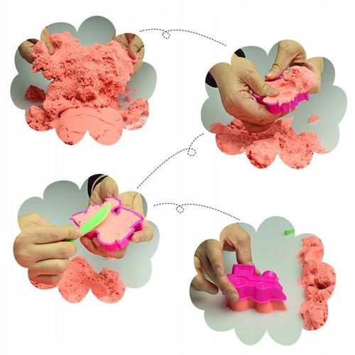 PIASEK KINETYCZNY 3kg FOREMKI + BASEN PIASKOWNICA na Arena.pl