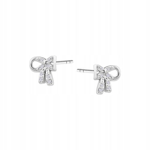 Kolczyki srebrne z cyrkoniami - Mini YES na Arena.pl